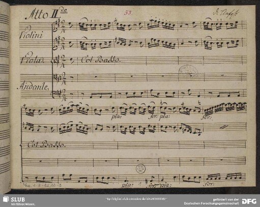 Se d’un sincero ardore - Mus.1-F-82,33-3 : T, strings, b