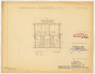 Wohnhausbebauung Mannheimer Straße, Berlin-Wilmersdorf: Typ 21: Grundriss Wohnung 1:100