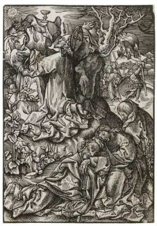 Christus erscheint der Kelch Gottes, Blatt 28 (von 66) aus der Serie "Die Kleine Passion"