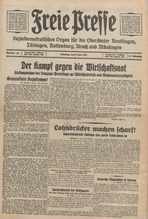 Freie Presse 1931 (Nr. 125)