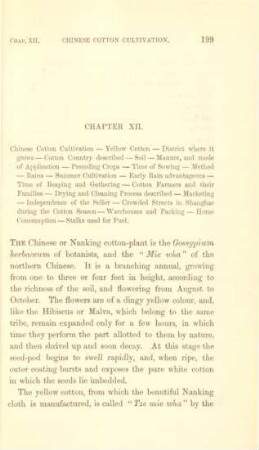 Chapter XII. Chinese cotton cultivation - Yellow cotton ...