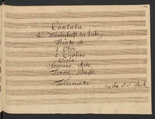 Herr Christ der ein'ge Gottes Sohn. Auszüge; V (4), Coro, orch; BWV 96/2-6