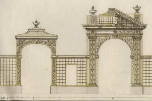 Kirchberg, Schloss: Tor-Entwurf o.B. o.S.