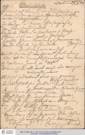 Postkarte vom 24.05.1903