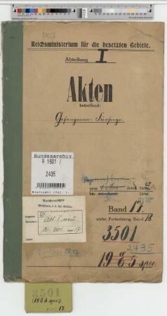 Gefangenenfürsorge. Nebenstück: Bd. 17