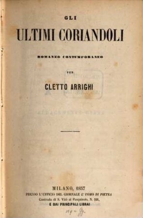 Gli ultimi Coriandoli