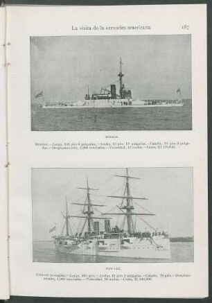 Terror. [y] Newark. [Fotografías] : Monitor [y] Crucero protegido[, respectivamente, de la marina americana.]