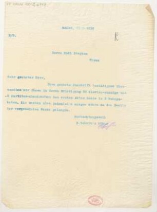 Brief an Rudi Stephan : 31.03.1915