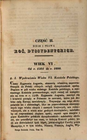 Dzieje i Prawa Kościoła Polskiego, przez Teodora Ostrowskiego S. P. Krótko zebrane : Powtórnie przedrukowane, 3