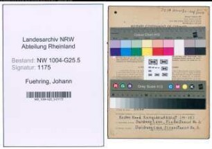 Entnazifizierung Johann Fuehring , geb. 22.02.1893 (Schneidermeister)