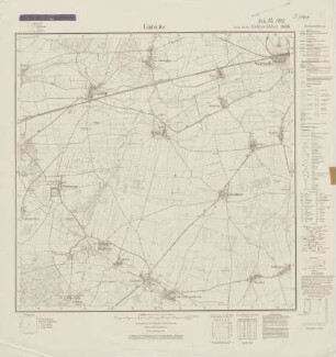 3436 (alte Nr.: 1827) Lüderitz, (4cm - Karte) Meßtischblatt