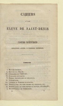 Sommaire