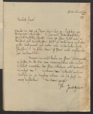 Brief an Karl Hartwig Gregor von Meusebach : 20.01.1826