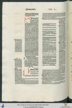 Ex libro de viris illustribus prefatio Sancti hieronimi in epistolas canonicas beati Petri apostoli