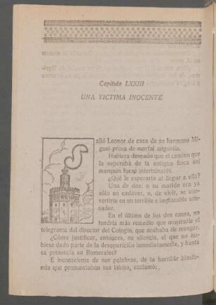 Capítulo LXXIII - Una víctima inocente