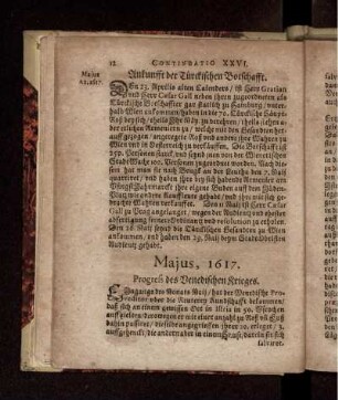Majus, 1617
