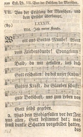 VII. Von der Erlösung der Menschen, und dem Erlöser überhaupt.