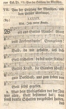 VII. Von der Erlösung der Menschen, und dem Erlöser überhaupt.