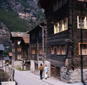 Zermatt, Holzwandhäuser