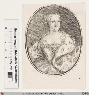 Bildnis Christine Luise, Herzogin zu Braunschweig-Lüneburg-Wolfenbüttel, geb. Prinzessin zu Oettingen