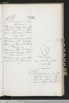 VIII., 21. Juli 1856