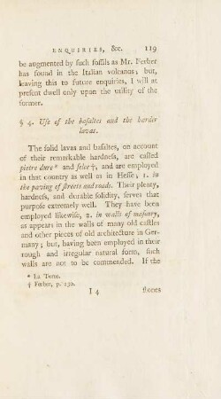 § 4. Use of the basaltes and the harder lavas