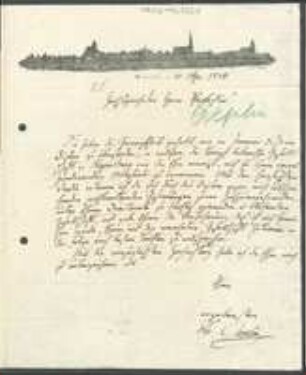 Brief von Friedrich Heinrich Creplin an David Heinrich Hoppe