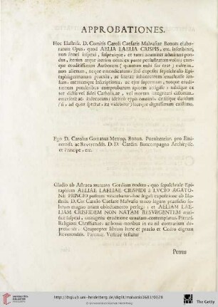 Approbationes