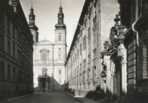 Neisse, Jeusitenkirche : Neiße (Nysa/Polen). Gymnasium Carolinum mit St. Maria Himmelfahrt, ehemalige Jesuitenkirche