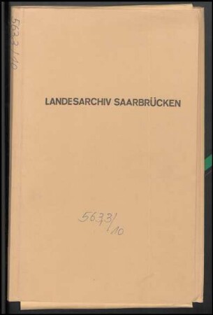 Abrechnung mit der ehemaligen österreichischen und bayerischen Landesverwaltung wegen der Steinkohlengruben im ehemaligen Kanton Ottweiler, Bd. 1