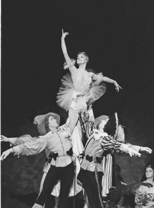 Szenenbilder einer Aufführung des Kirow-Balletts. Gastspiel des Mariinski-Theaters Leningrad in Berlin, 01.10.1962