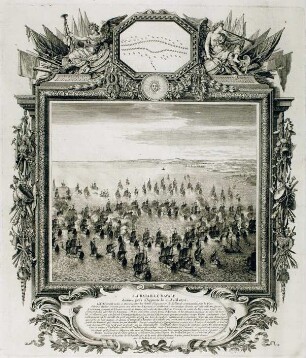 WHK 5 Französisch-Holländischer Krieg von 1672-1678: Abbildung der Seeschlacht bei Agousta, 22. April 1676
