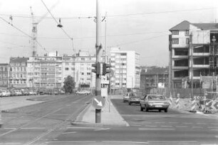 Begradigung der zweispurigen Süd-Nord-Fahrbahn der Fritz-Erler-Straße