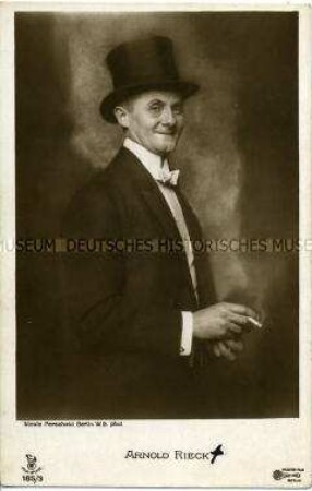 Porträt des Schauspielers Arnold Rieck
