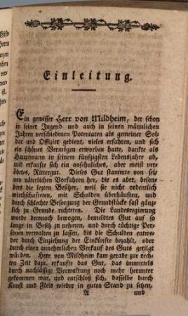 Unterricht- Noth- und Hülfsbüchlein für Bürgers- und Bauersleute : Darinnen sie in den meisten Vorfällen des Lebens, beym Feldbau, bey der Viehzucht, und in der Hauswirthschaft, bewährte und nützliche Regeln, Anweisungen und Vortheile verzeichnet finden. Durch IX. Kupferstiche erläutert, Erstes Bändchen