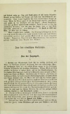 Aus der römischen Geschichte