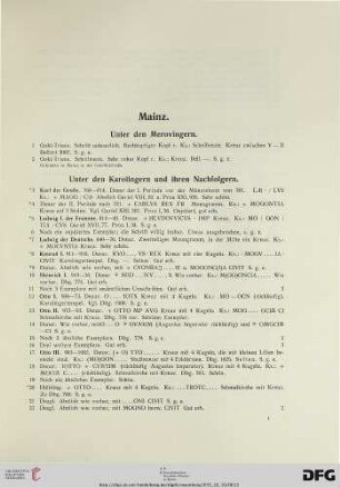 Mainz (Nr. 1-113)
