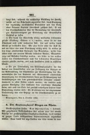 ¬Der¬ Conferenzbezirk Bingen am Rhein