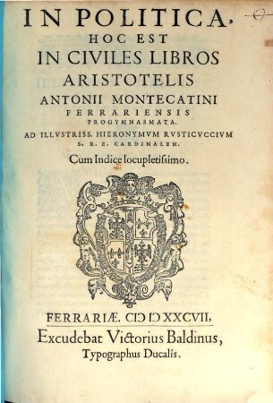 In Politica Aristotelis Progymnasmata