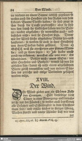XVIII. Der Wind