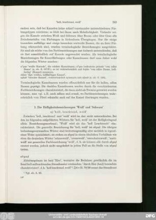 a) 'hell, leuchtend, weiß'