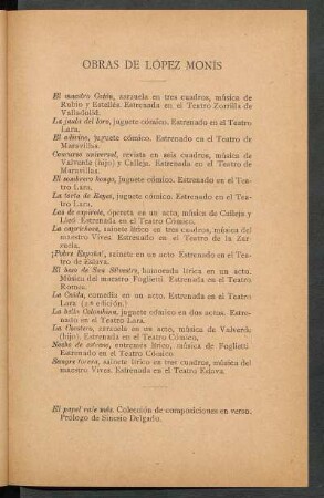 Obras de López Monís
