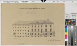 Soest, Amtsgericht und Gefängnis, Erweiterungsbau, Westseite, Ansicht, Baubestandszeichnung