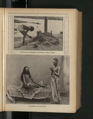 Hinduheiliger und sein Diener