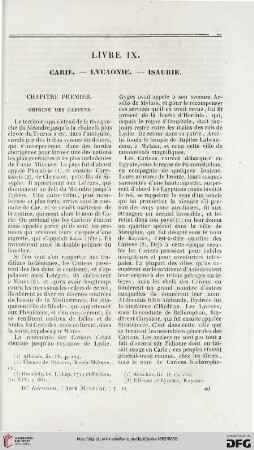 Livre IX: Carie - Lycaonie - Isaurie