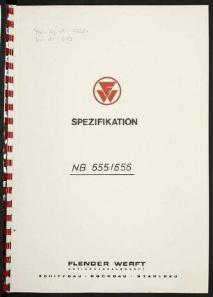 Spezifikation für einen Ro/Ro-Autotransporter. Neubau 655/656