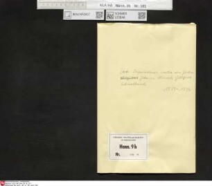 Acta Inquisitionis contra den Gärtner Johann Hinrich Gottfried Schmalbauch