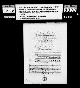 Robert-Nicolas-Charles Bochsa (1789-1856): The Village Coquette / a favorite Bohemian melody / as sung by the / Four Bohemian Brothers / at the Argyll Rooms / with English words by / W. Mc Gregor Logan / arranged for a single voice by / N.C. Bochsa / ... London, published by T. Welsh