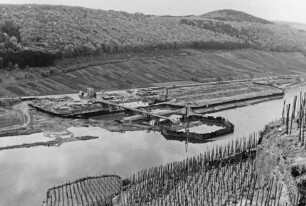 Staustufe Zeltingen/Mosel im Bau