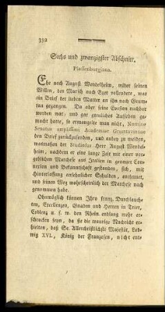 Sechs und zwanzigster Abschnitt ... Drey und dreyßigster Abschnitt